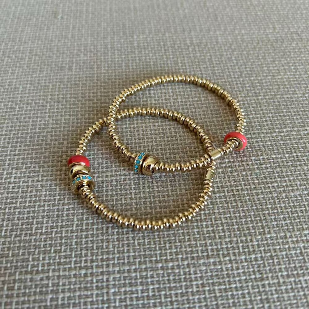 Roxanne Assoulin The Slider Bracelet Duo *Two Red/Blue Pieces* - Picture 3 of 4